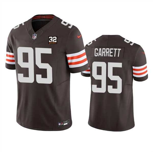 Men & Women & Youth Cleveland Browns #95 Myles Garrett Brown 2023 F.U.S.E. With Jim Brown Memorial Patch Vapor Untouchable Limited Stitched Jersey,We sell and wholesale Men & Women & Youth Cleveland Browns #95 Myles Garrett Brown 2023 F.U.S.E. With Jim Brown Memorial Patch Vapor Untouchable Limited Stitched Jersey on line form chian!